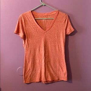 Orange VNeck Tee